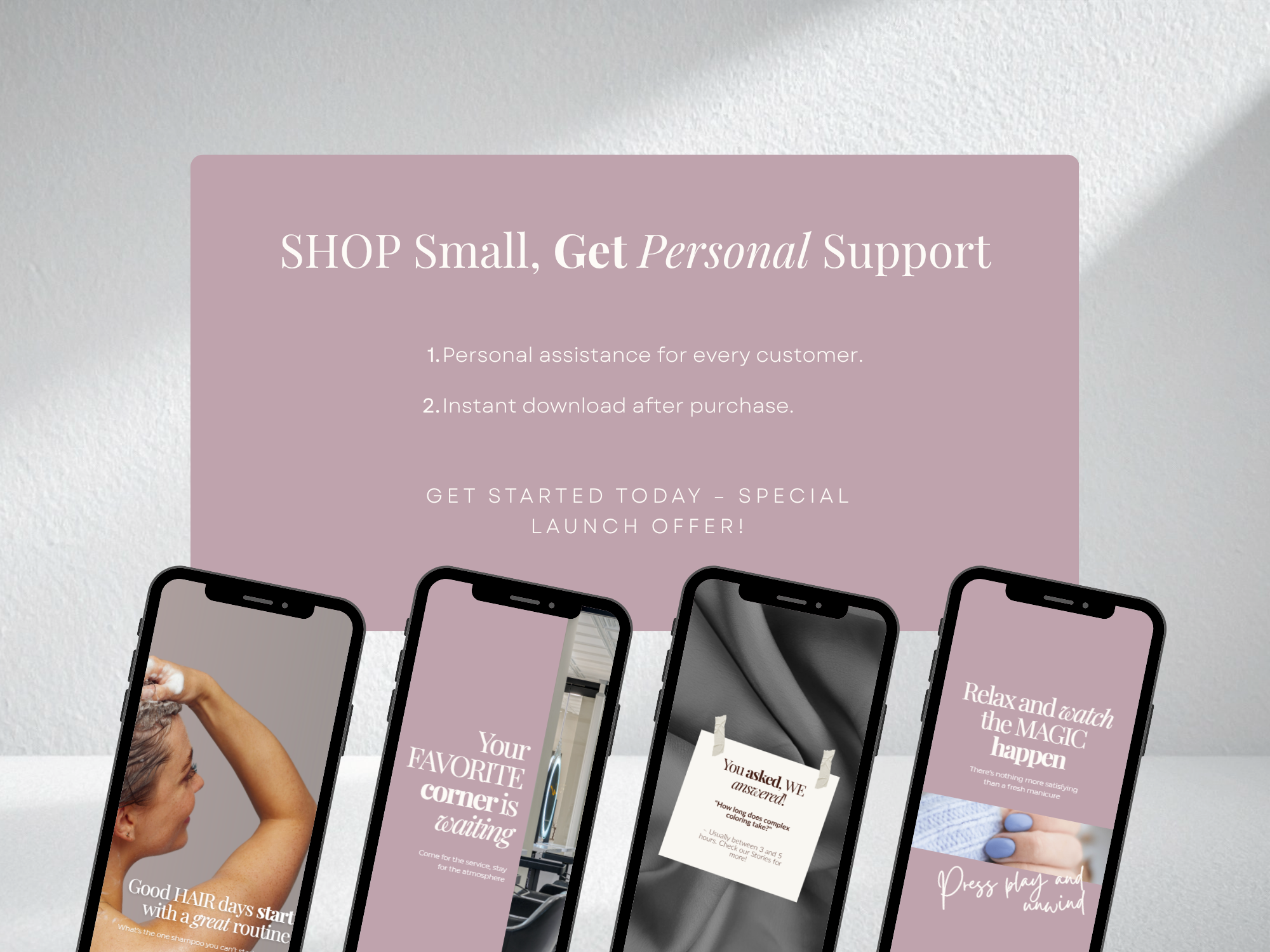 The Ultimate Beauty Salon Instagram Bundle – 74+ Blush Pink Canva Templates | 30 Posts, 30 Stories, 2 Carousels & 12 Highlights The Ultimate Beauty Salon Instagram Bundle – 74+ Blush Pink Canva Templates | 30 Posts, 30 Stories, 2 Carousels & 12 Highlights