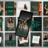 Luxury Hair Salon Canva Template Bundle | 30 Instagram Posts + 30 Stories + 12 Highlights + 2 Carousels | Beauty & Hair Stylist Social Media Kit Luxury Hair Salon Canva Template Bundle | 30 Instagram Posts + 30 Stories + 12 Highlights + 2 Carousels | Beauty & Hair Stylist Social Media Kit
