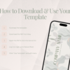 Minimalist Professional Business Card Canva Template | Instant Download