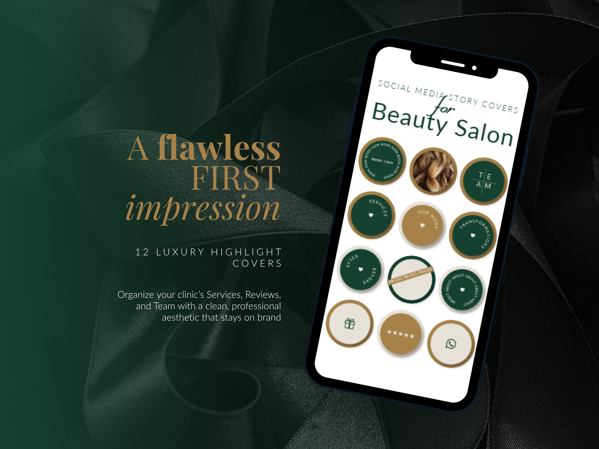 Luxury Hair Salon Canva Template Bundle | 30 Instagram Posts + 30 Stories + 12 Highlights + 2 Carousels | Beauty & Hair Stylist Social Media Kit Luxury Hair Salon Canva Template Bundle | 30 Instagram Posts + 30 Stories + 12 Highlights + 2 Carousels | Beauty & Hair Stylist Social Media Kit