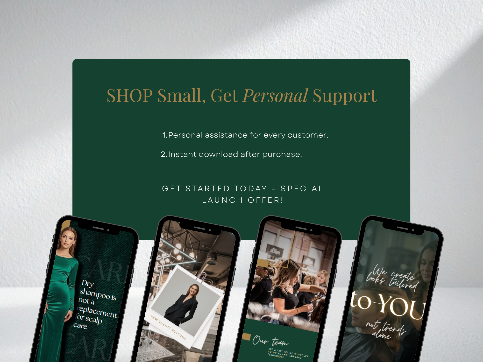Luxury Hair Salon Canva Template Bundle | 30 Instagram Posts + 30 Stories + 12 Highlights + 2 Carousels | Beauty & Hair Stylist Social Media Kit Luxury Hair Salon Canva Template Bundle | 30 Instagram Posts + 30 Stories + 12 Highlights + 2 Carousels | Beauty & Hair Stylist Social Media Kit