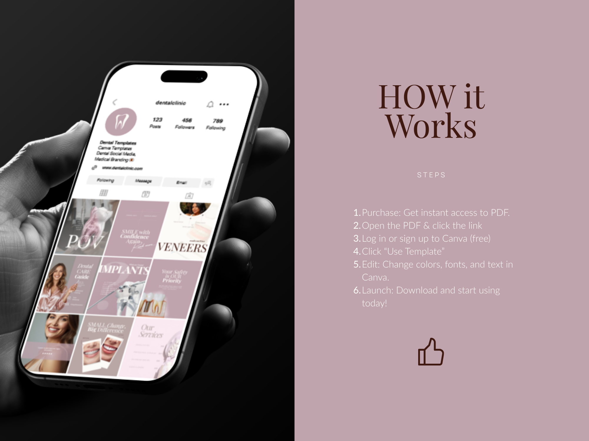 29 Dusty Rose Dental Instagram Kit