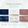 Minimalist Professional Business Card Canva Template | Instant Download