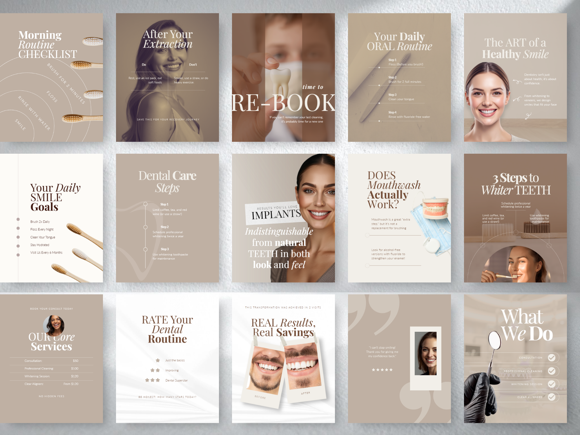 Sand & Latte Dental Instagram Kit