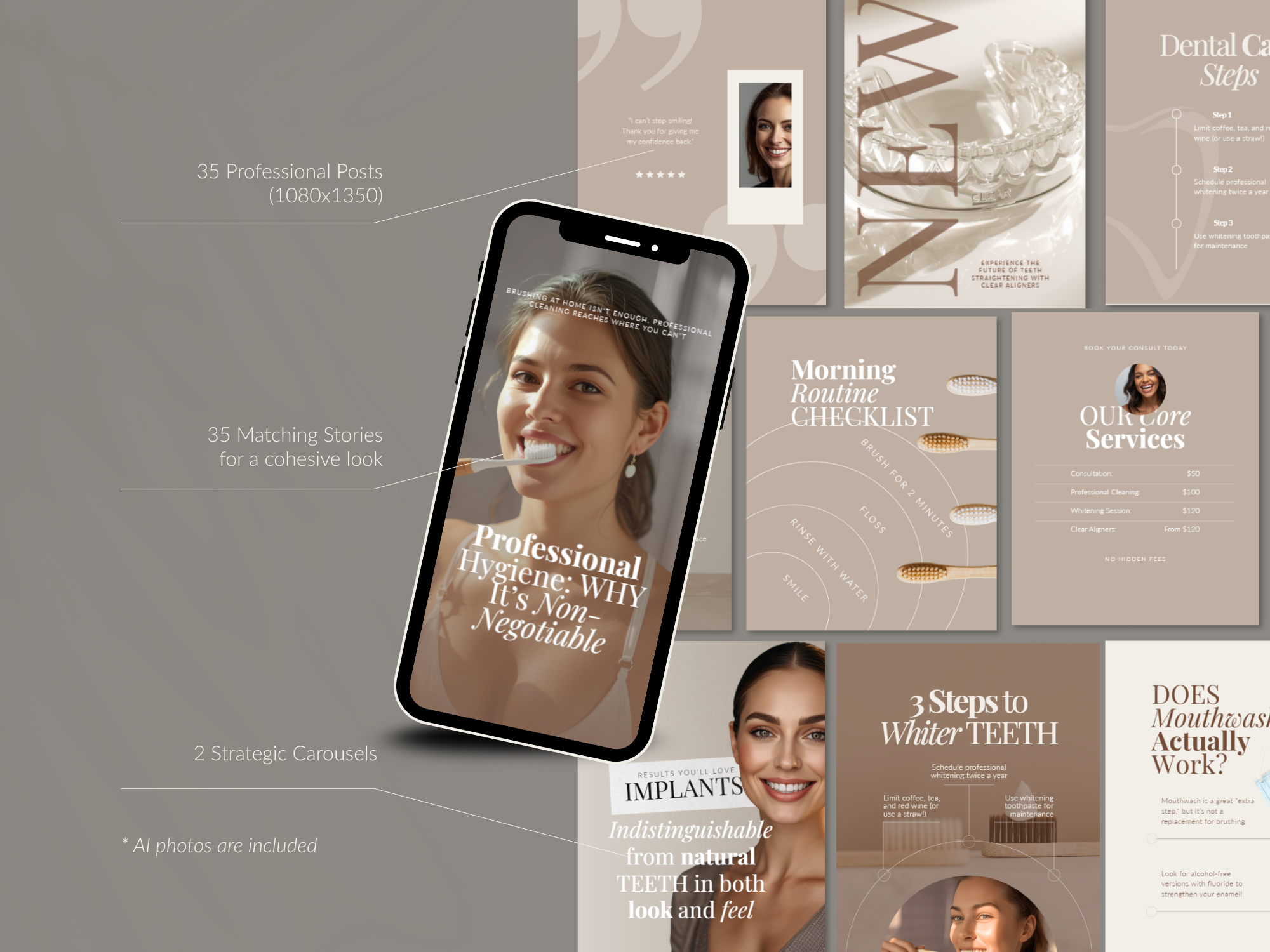 Sand & Latte Dental Instagram Kit