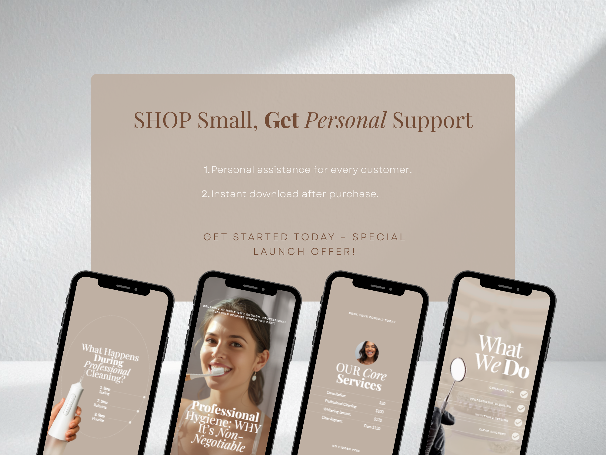 Sand & Latte Dental Instagram Kit