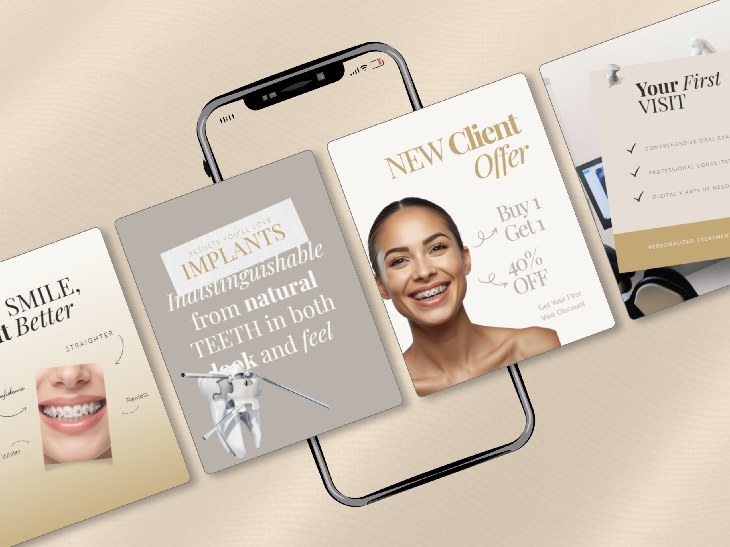 Beige Gold Dental Instagram Kit Beige Gold Dental Instagram Kit