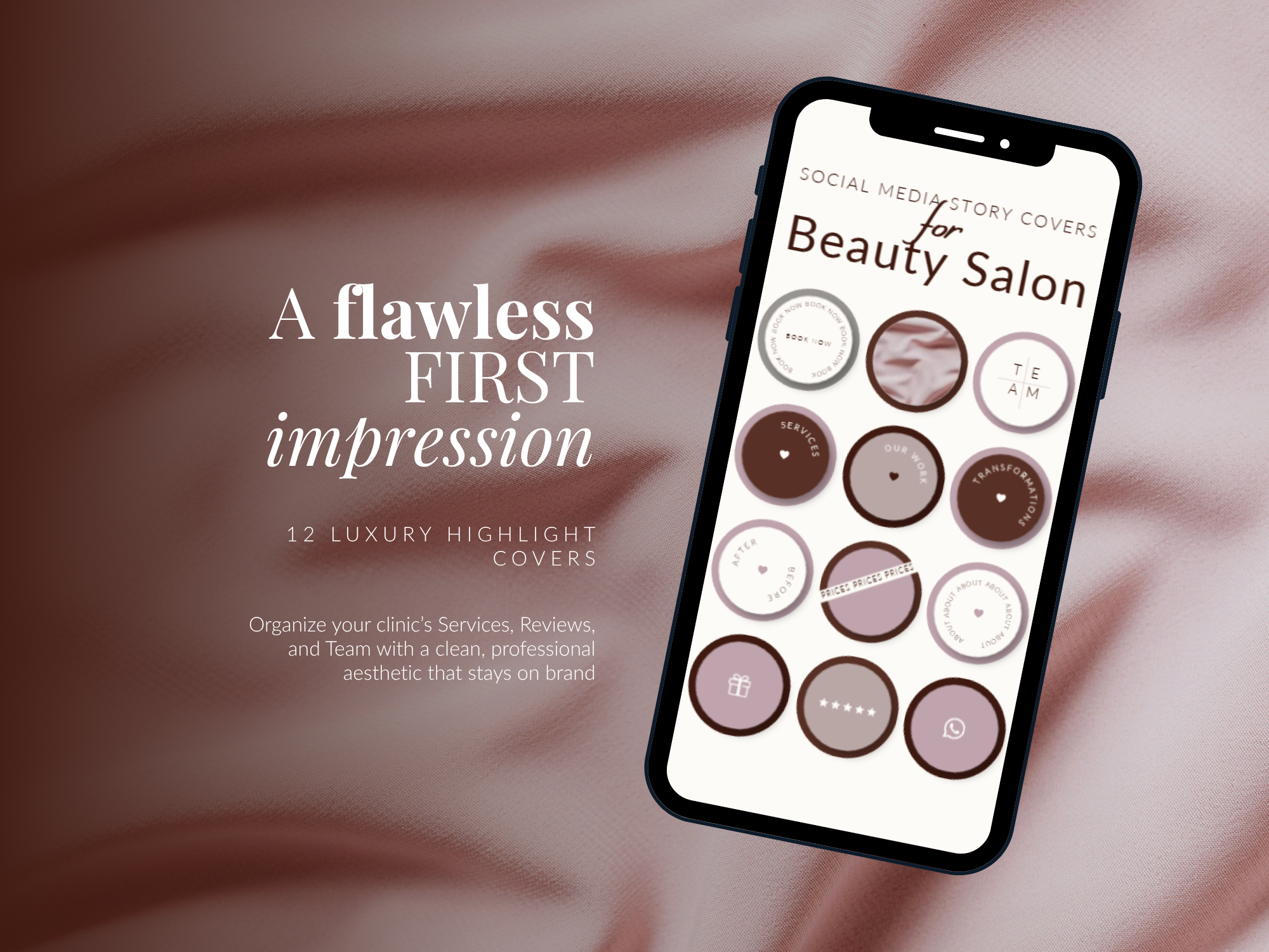The Ultimate Beauty Salon Instagram Bundle – 74+ Blush Pink Canva Templates | 30 Posts, 30 Stories, 2 Carousels & 12 Highlights The Ultimate Beauty Salon Instagram Bundle – 74+ Blush Pink Canva Templates | 30 Posts, 30 Stories, 2 Carousels & 12 Highlights