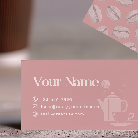 Pink Coffee Shop Branding Kit