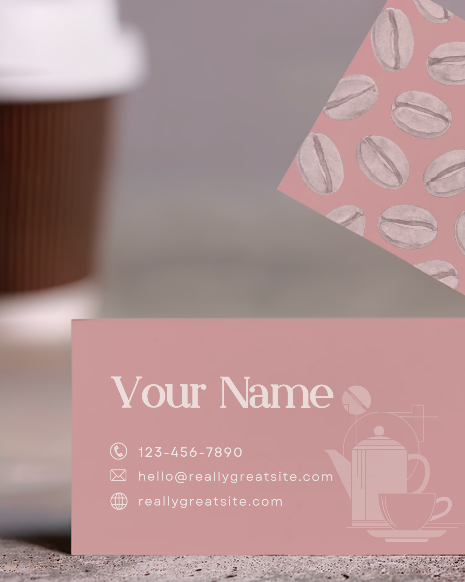 Pink Coffee Shop Branding Kit Pink Coffee Shop Branding Kit