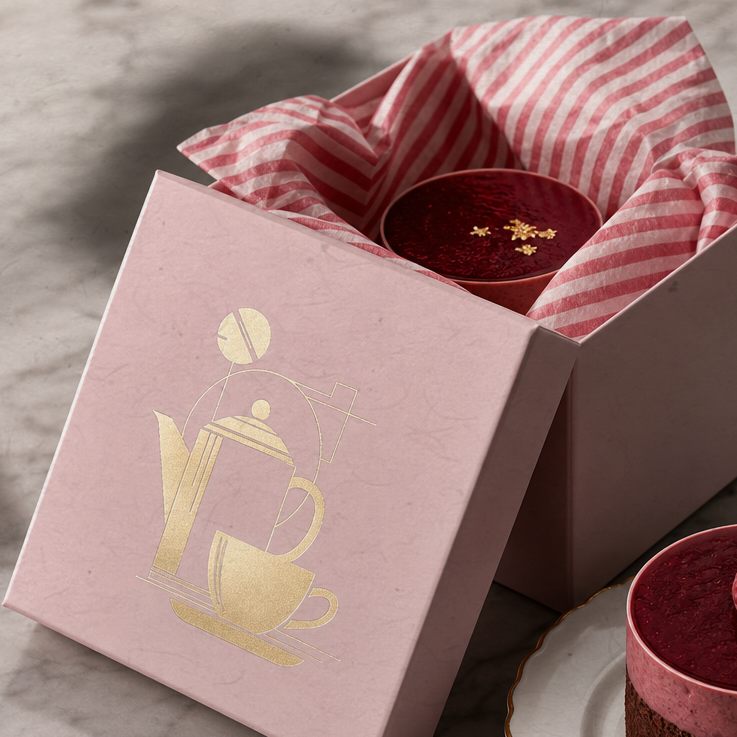 Pink Coffee Shop Branding Kit Canva Template – Feminine Cafe Logo & Instagram Templates