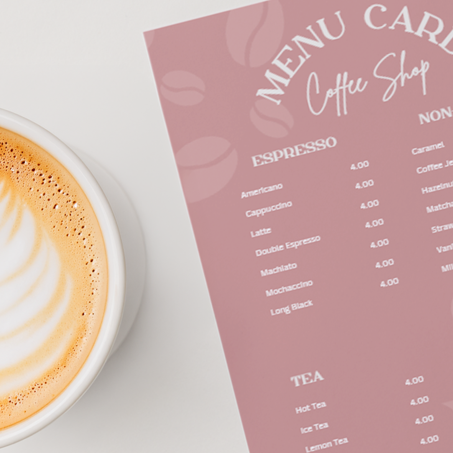 Pink Coffee Shop Branding Kit Canva
