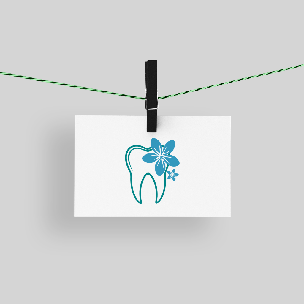 Floral Dental Logo Template for Canva Floral Dental Logo Template for Canva