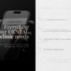 Canva dental clinic branding posts and stories templates layout preview