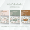 Sage Green Floral Business Card Canva Template — Elegant Peony Botanical Branding